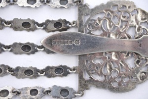 Antique Victorian Electro Plated Nickel Silver Chatelaine